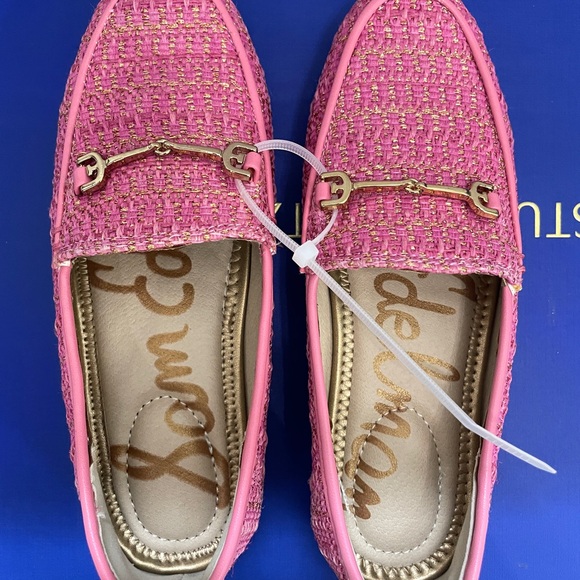 New with box Sam Edelman girls Loraine Pink Rose Loafers size 1m - Picture 6 of 6